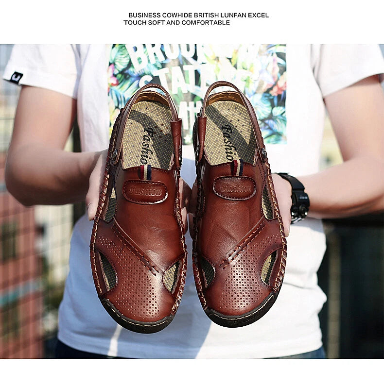 Summer Fashion Men Sandals Non-slip Hiking Shoes Platform Beach Slipper
