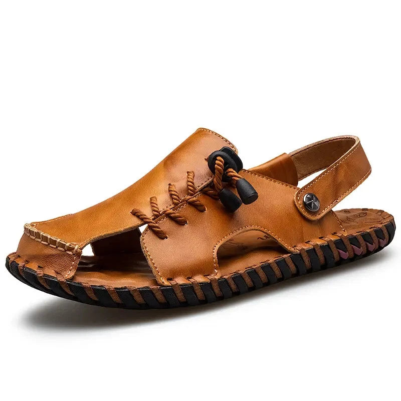 38-47 Mens Closed Round Toe Slingback Sandals Slippers Beach Holiday Summer Flat