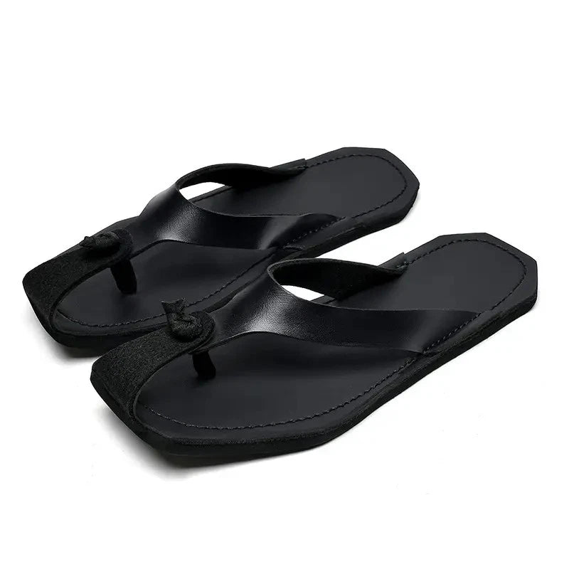 Men's Flip Flops Sandals Beach Slippers Falt Shoes Summer Oversize Fashion Chic