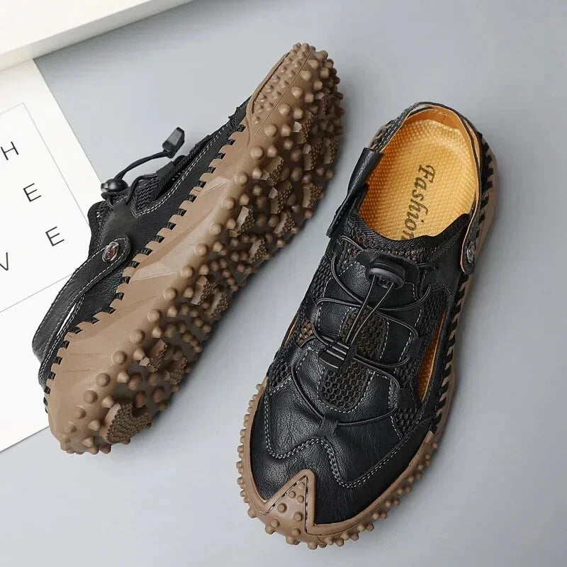 Men's Summer Sandals Comfortable Flats Slip On Slippers Beach Casual Shoes