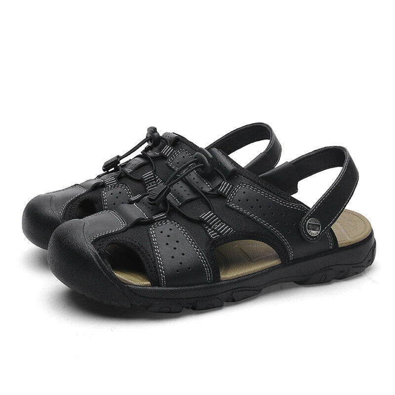 Mens Sandals Summer Sports Fishman Closed Toe Water Shoes Beach Slippers Outdoor