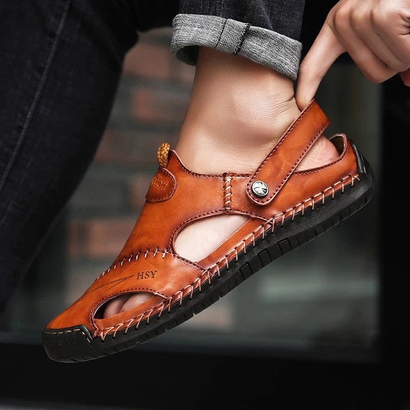 Mens Sport Closed Toe Sandals Summer Shoes Beach Fisherman Flat Slippers