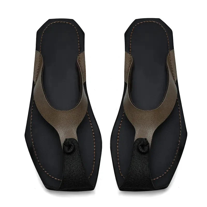 Men's Flip Flops Sandals Beach Slippers Falt Shoes Summer Oversize Fashion Chic