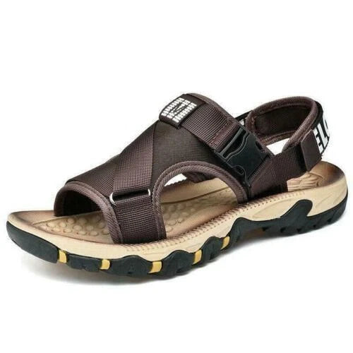 Men's Summer Beach Slippers Casual Outdoor Shoes Open Toe Sandals Oversize Beach