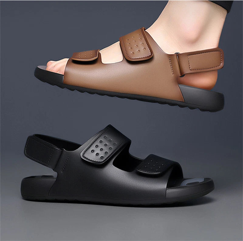 Men Leather Sandals Classic Men Shoes Slippers Soft Sandals