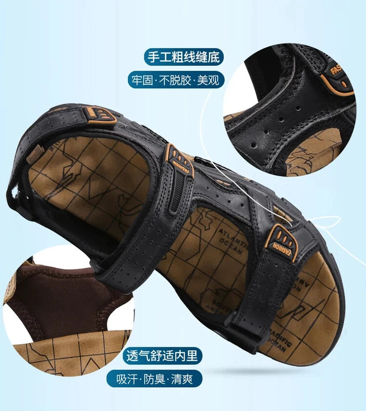 2024 Men's Sandals Outdoor Hiking Trekking Shoes Men Beach Slippers Sneakers
