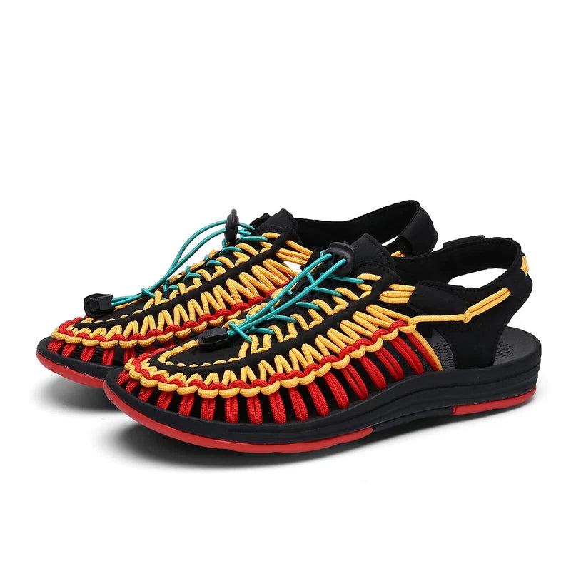 Summer Men Half Drag Slippers Breathable Beach Sandals Comfortable Flat Sneakers