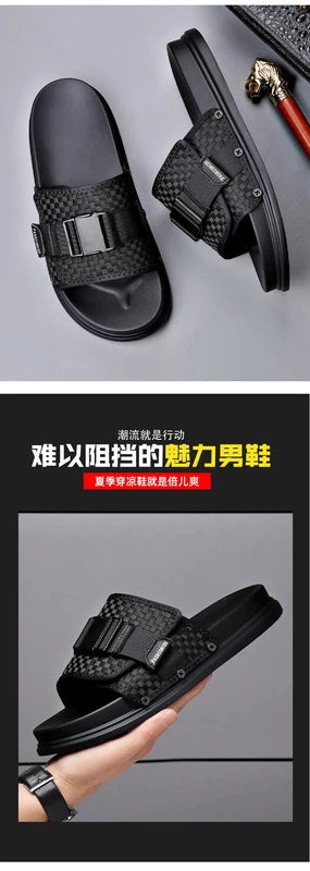 Summer Men Beach Slippers Waterproof Causal Sandals Breathable Walking Shoes