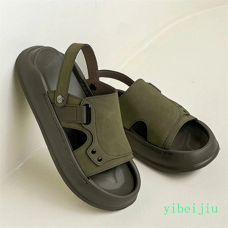 Men's Summer Beach Holiday Platform Sport Sandals Casual Mules Slides Slippers