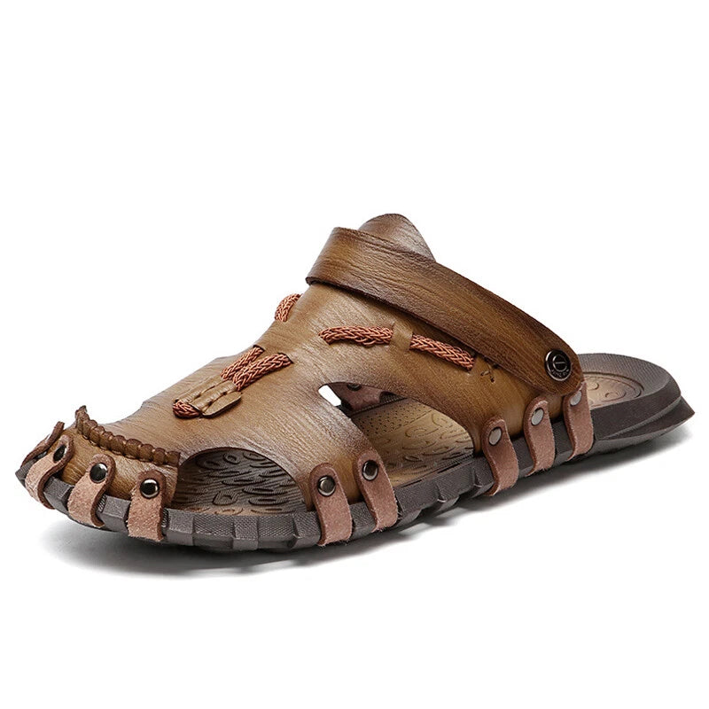 Mens Comfort Slippers Slip on Flats Sandals Slides Casual Beach Shoes Footwear