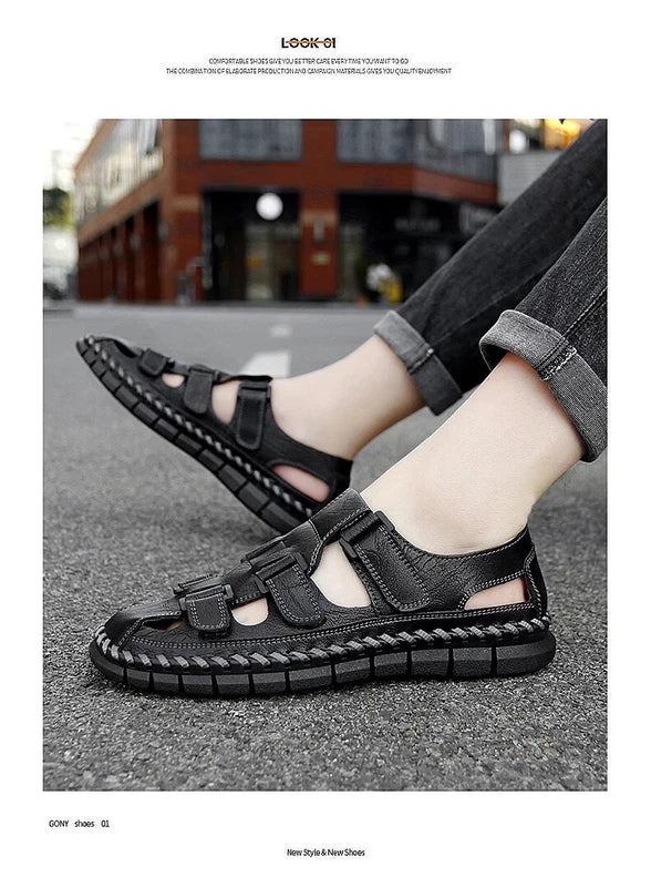 Summer Men Sandal Fashion Roman Slippers Breathable Comfortable Beach Shoes