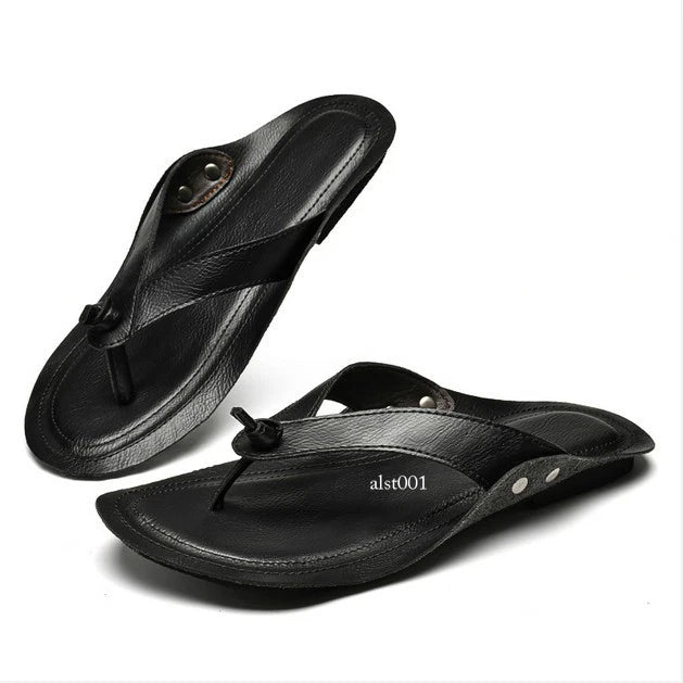 38-47 Plus Size Mens Flip Flops Flats Slippers Sandals Casual Summer Shoes Beach