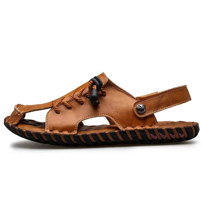 38-47 Mens Closed Round Toe Slingback Sandals Slippers Beach Holiday Summer Flat