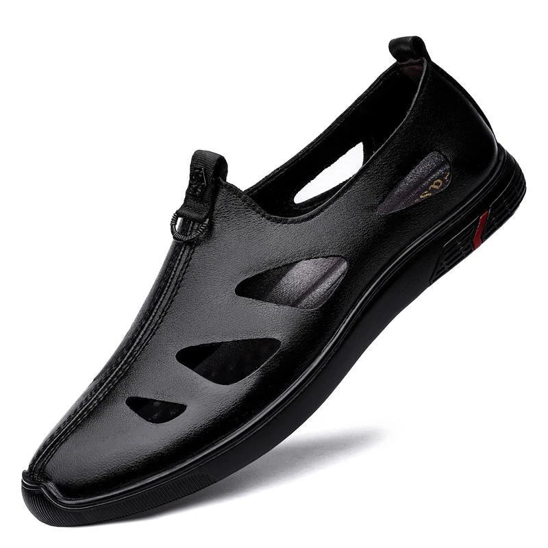Men's Formal Casual Hollow Out Shoes Beach Closed Toe Slippers Fashion Sandals
