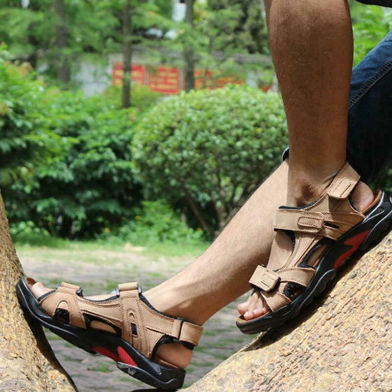 Comfort Men Outdoor Casual Walking Beach Shoes Summer Flat Sandals Slippers