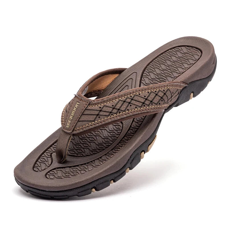 Summer Men Flip Flops Outdoor Slippers Flats Beach Casual Shoes Size 40-50