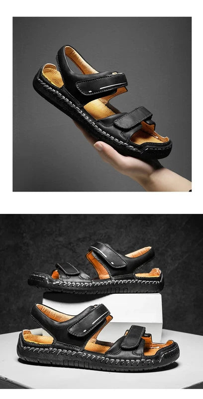 Summer Men's Classic Sandals Comfortable Slippers Beach Outdoor Casual Shoes