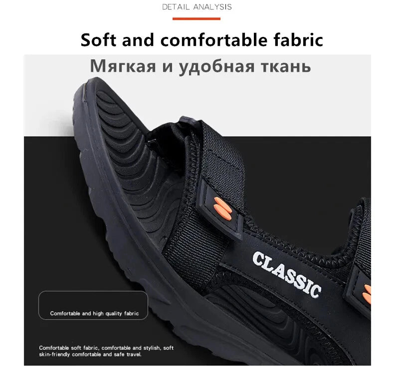Men's Beach Sandals Comfort Casual Shoes Lightweight Summer Comfort Slippers
