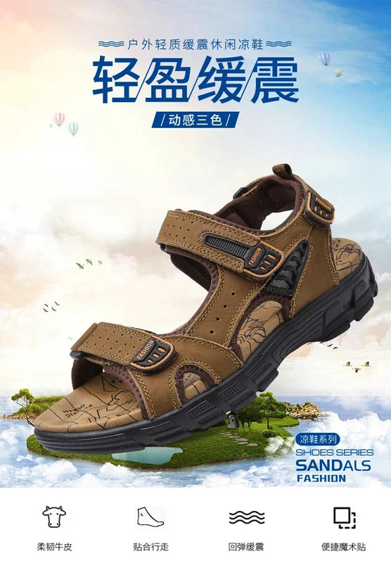 2024 Men's Sandals Outdoor Hiking Trekking Shoes Men Beach Slippers Sneakers