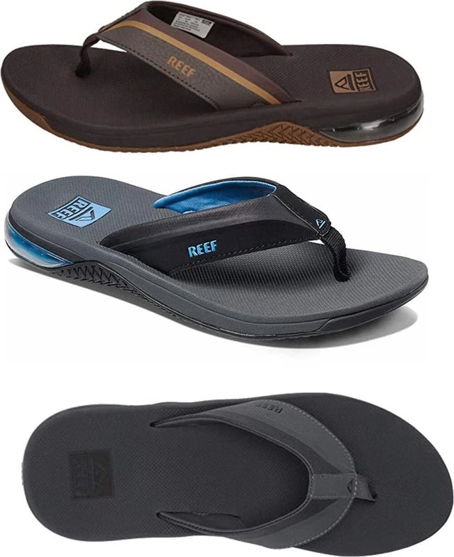 Reef Men Anchor Water friendly Comfortable and Lightweight Flipflop Sandal Gray,