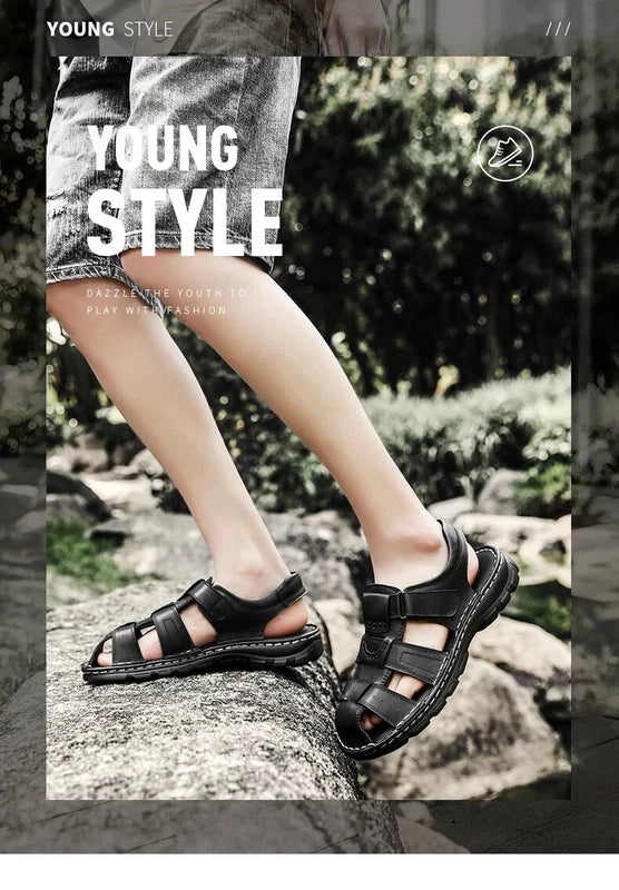 Summer Sandals for Men Fashion Classic Roman Slippers Breathable Beach Shoes