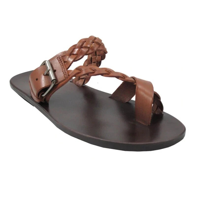 Men Flip-flops Slip On Flats Sandals Beach Casual Shoes Summer Footwear Slippers
