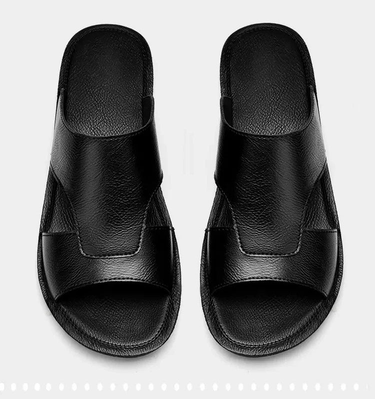 38-47 Plus Size Men's Open Toe Slippers Sandals Beach Holiday Flats Shoes Summer