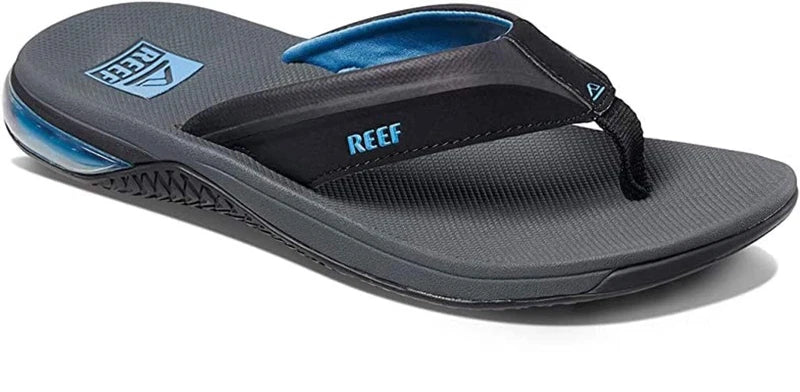 Reef Men Anchor Water friendly Comfortable and Lightweight Flipflop Sandal Gray,