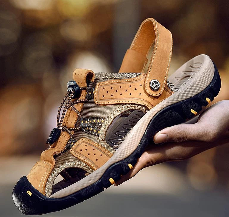 Mens Summer Slip On Sandals Beach Outdoor Sports Closed Toe Casual Slippers 2025