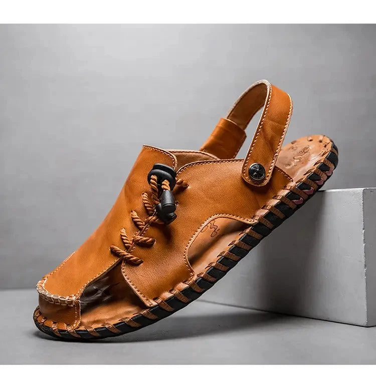 38-47 Mens Closed Round Toe Slingback Sandals Slippers Beach Holiday Summer Flat
