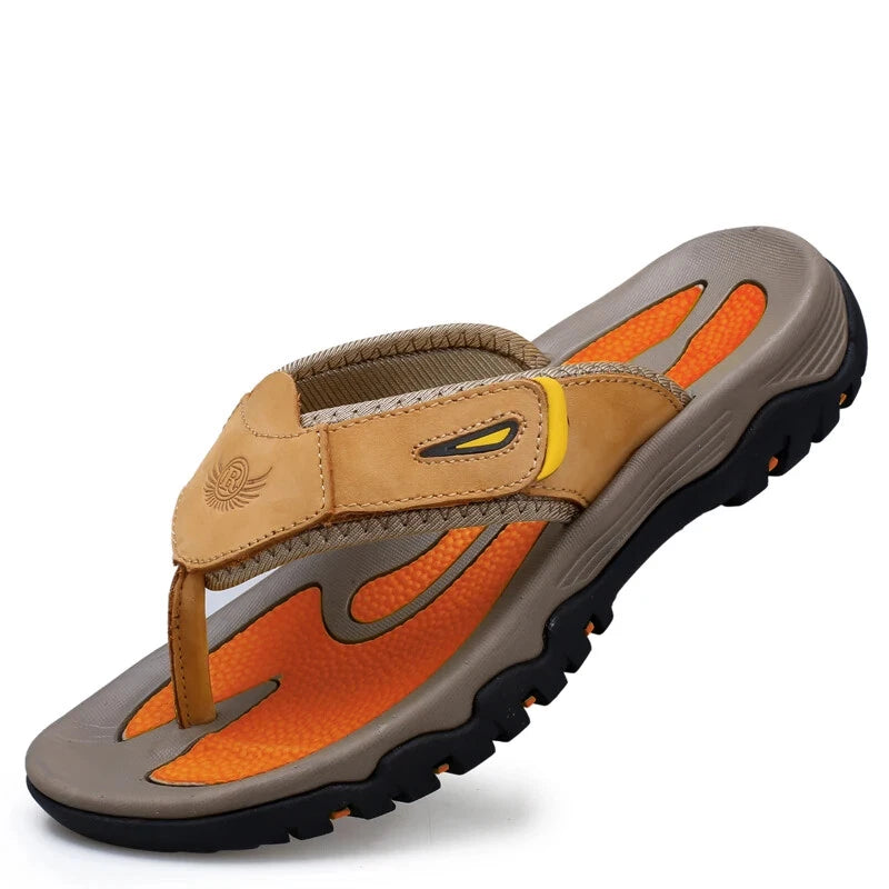 Summer Men's Slippers Breathable Sandals  Outdoor Flip Flops Casual Beach Shoes