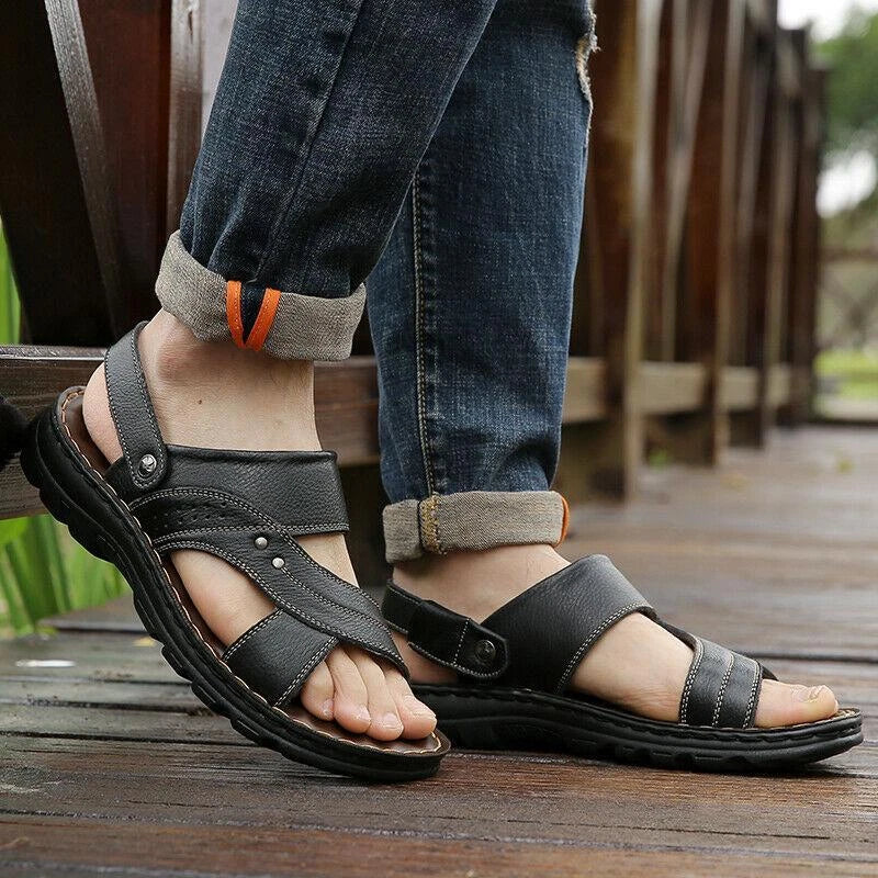 Mens Slingbacks Sandals Open Toe Slippers Straps Sports casual Shoes