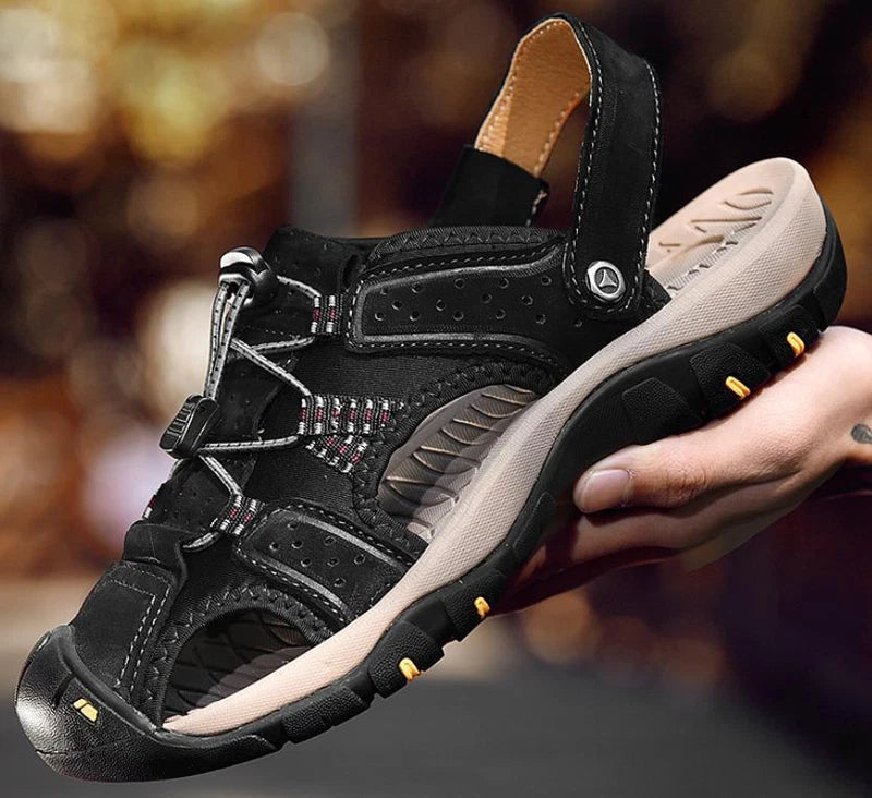Mens Summer Slip On Sandals Beach Outdoor Sports Closed Toe Casual Slippers 2025