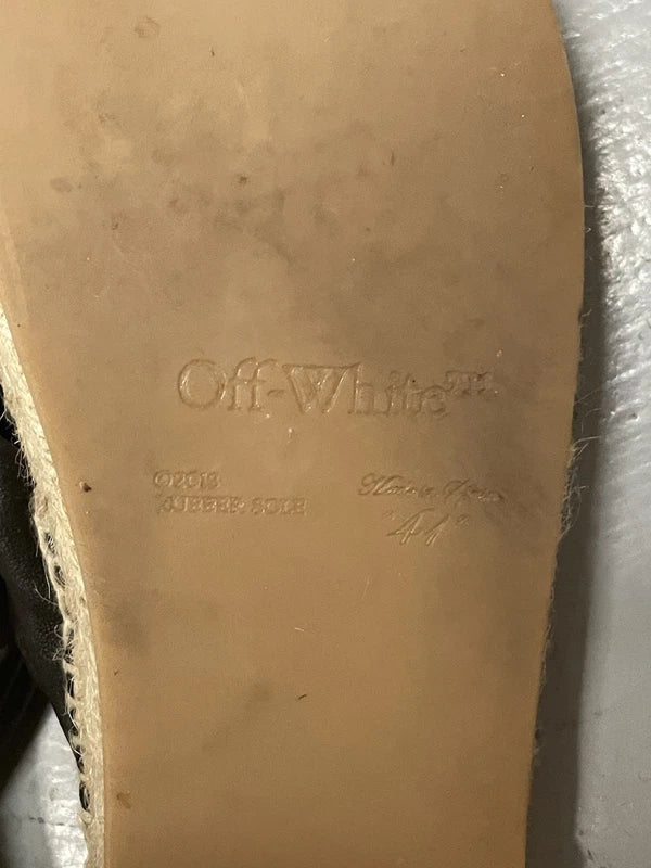 Off White Beach Slippers Size 41