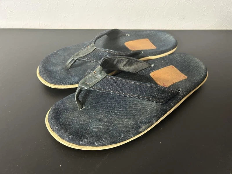 Island Slipper Kato Denim Sandals US10 (28cm) Rare Collab Vintage Condition