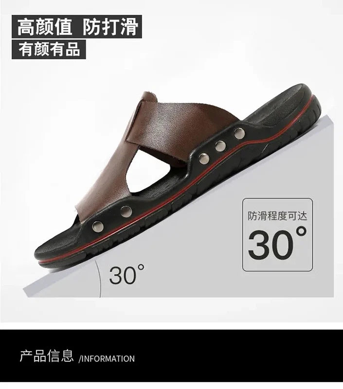 38-48 Plus Size Mens Beach Holiday Open Toe Sandals Slippers Flats Shoes Summer