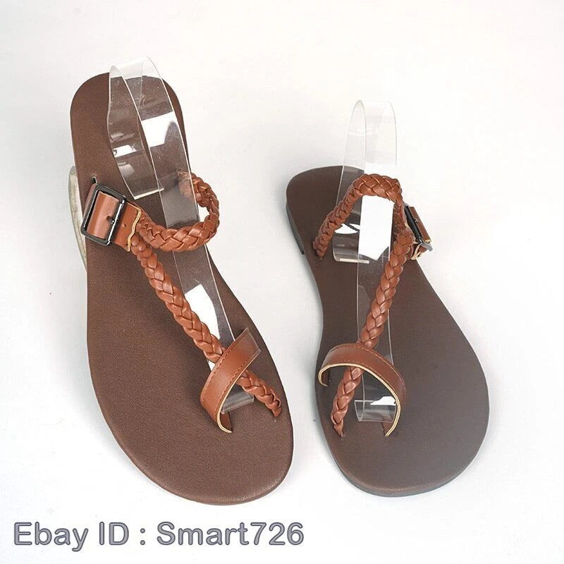 Men Flip-flops Slip On Flats Sandals Beach Casual Shoes Summer Footwear Slippers