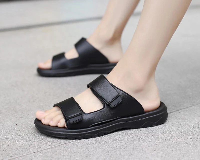 Men's Summer Beach Shoes Slippers Outdoor Casual Flats Slip On Sandals Comfort