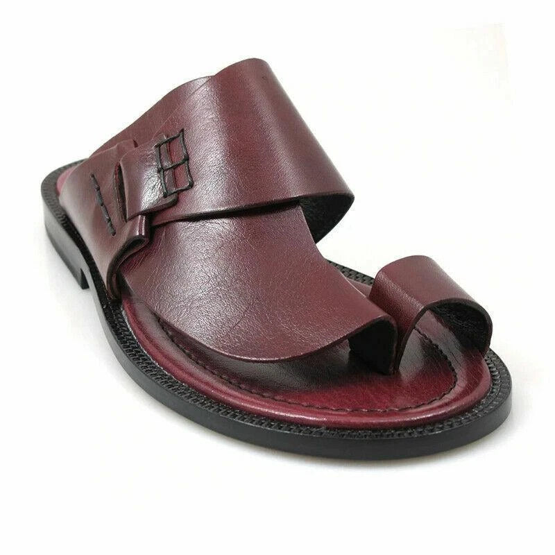 Men's Sandals Slippers Outdoor flip flops faux leather  Beach Casual Shoes