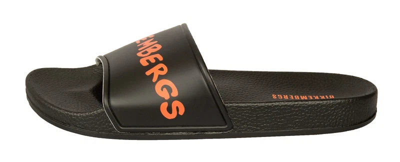 BIKKEMBERGS men's beach or pool slide beachwear slipper with logo item BKK3MSR03