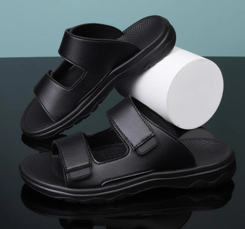 Men's Summer Beach Shoes Slippers Outdoor Casual Flats Slip On Sandals Comfort