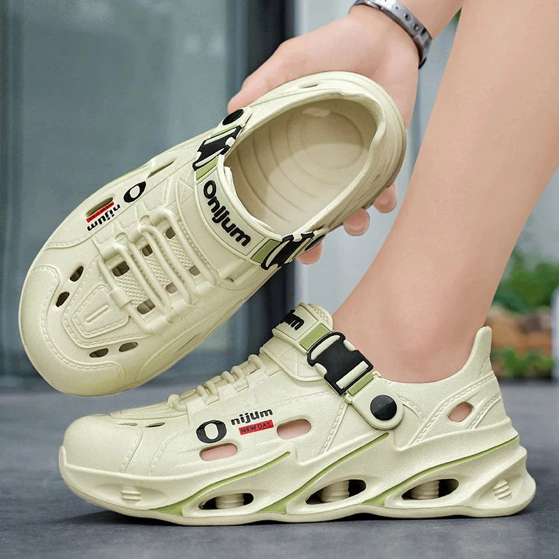 Men's Outdoor Sandals Sport Slippers Beach Slides Breathable Clogs Garden Shoes