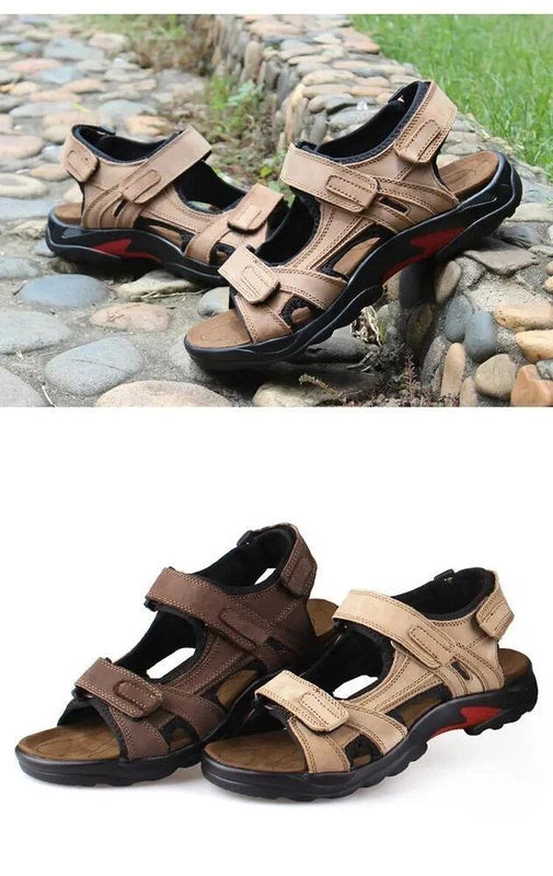 Casual Mens Beach Slippers Leather Sandals Water Shoes Fisherman Open Toe