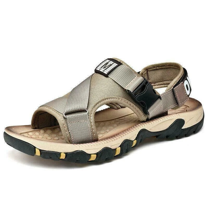 Men's Summer Beach Slippers Casual Outdoor Shoes Open Toe Sandals Oversize Beach