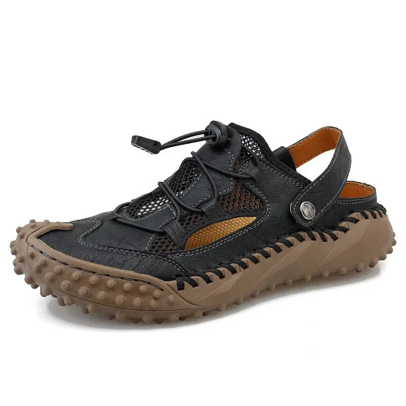 Men's Summer Sandals Comfortable Flats Slip On Slippers Beach Casual Shoes