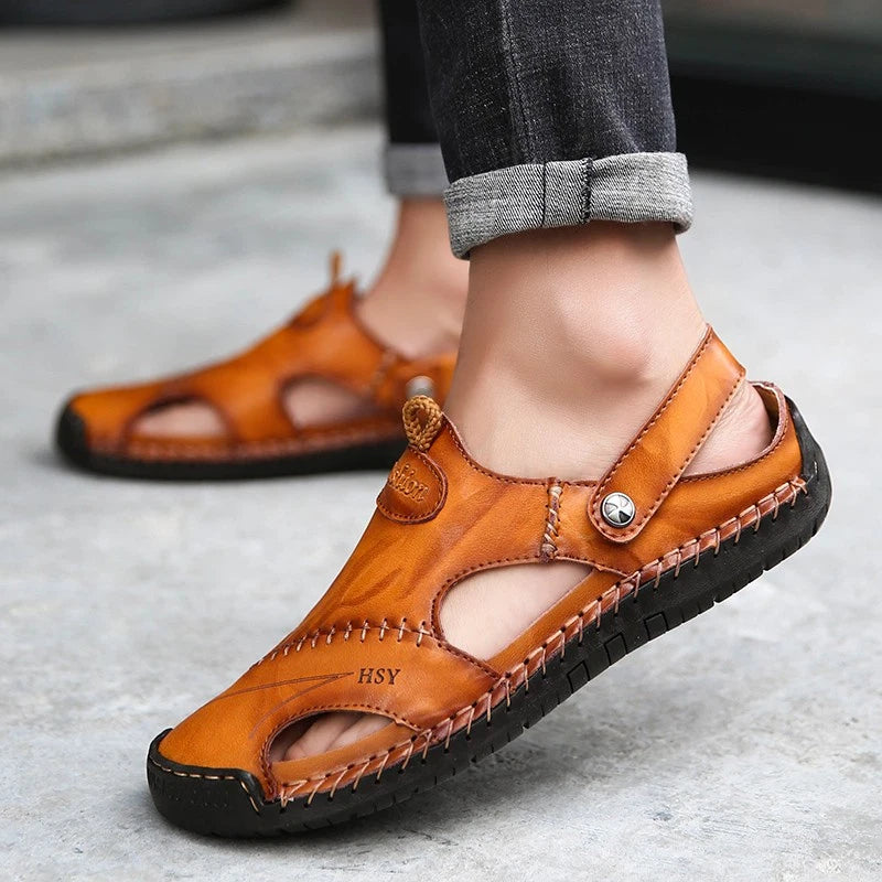 Mens Sport Closed Toe Sandals Summer Shoes Beach Fisherman Flat Slippers