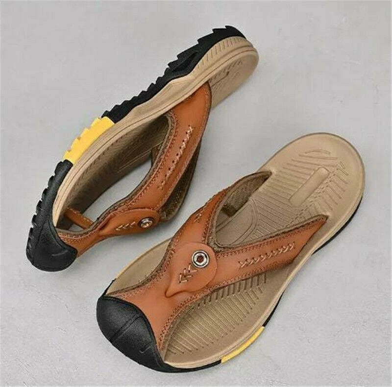 Men's Shoes Clip Toe Slippers Casual Outdoor Slingback Thong Closed Toe Sandals