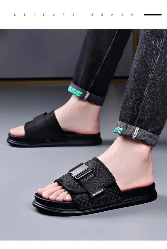 Summer Men Beach Slippers Waterproof Causal Sandals Breathable Walking Shoes
