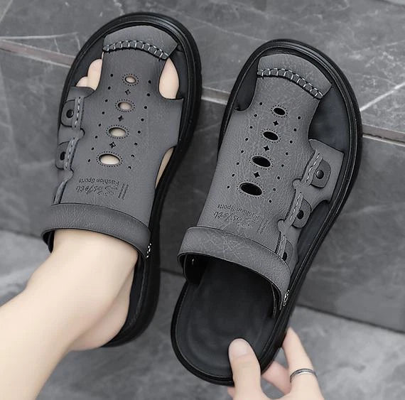 Men's Summer Beach Slippers Casual Shoes Flats Roman Gladiator Sandal 38-44 New