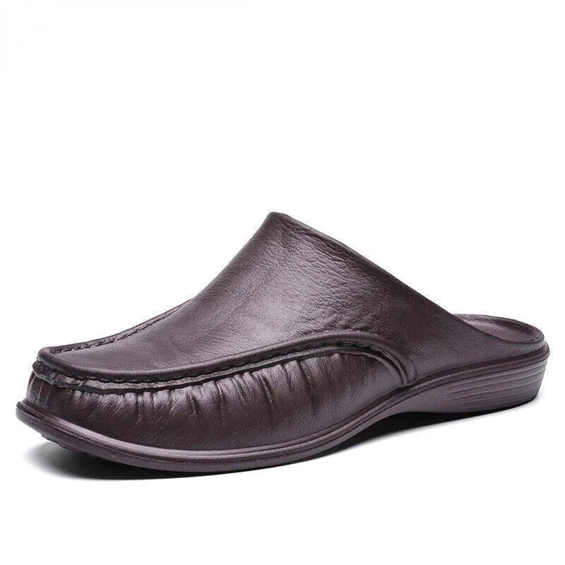 Men's Slippers Slip on Flats Beach close toe Sandals Shoes casual